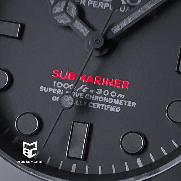 Submariner Stealth Black (Red Edition)