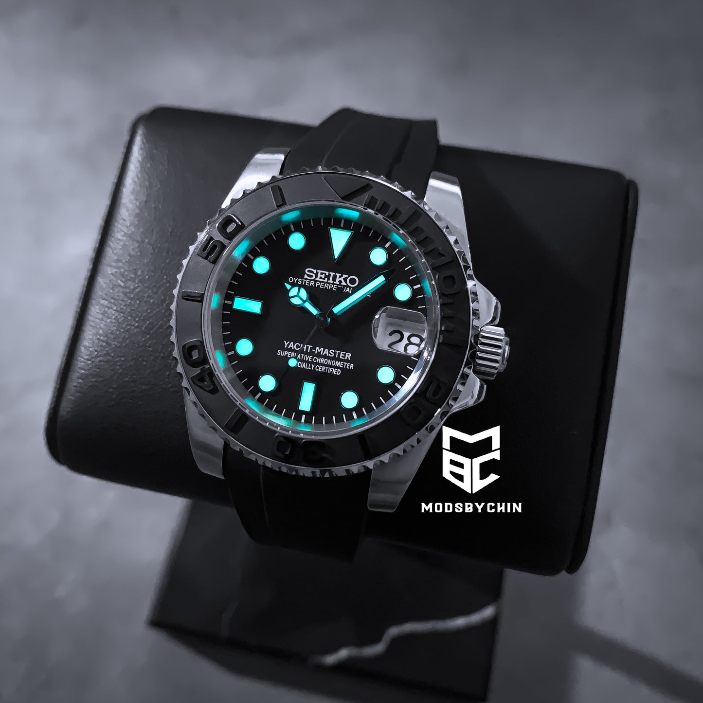 Yacht Master Black & Silver