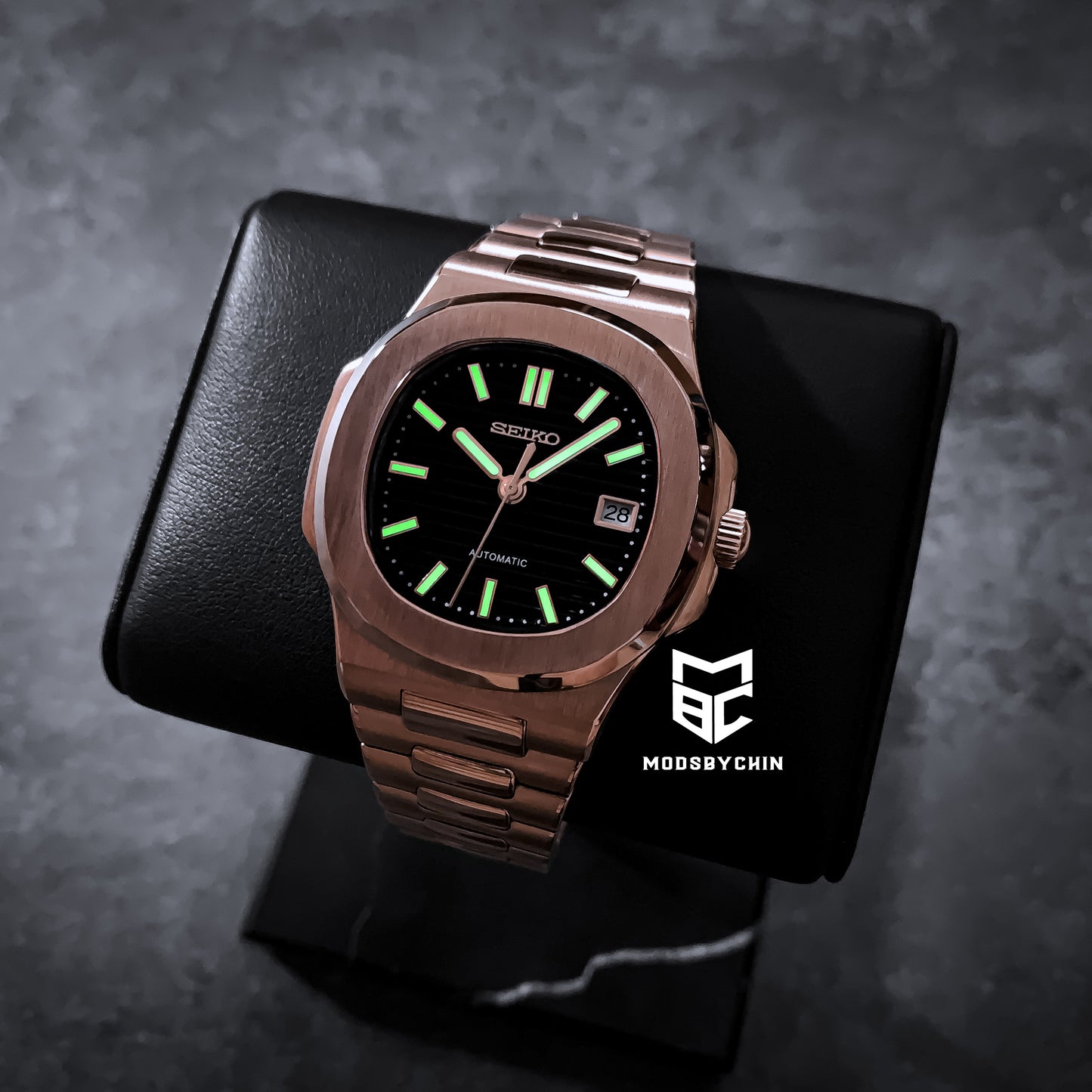 Nautilus Everrose Gold & Black