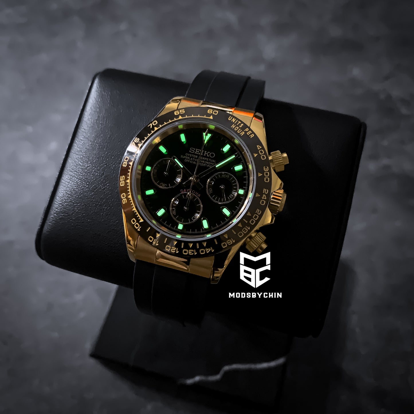 Daytona Yellow Gold & Black (Rubber)