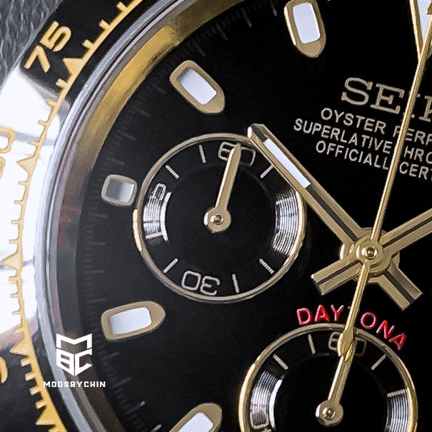Daytona Yellow Gold & Black (Rubber)