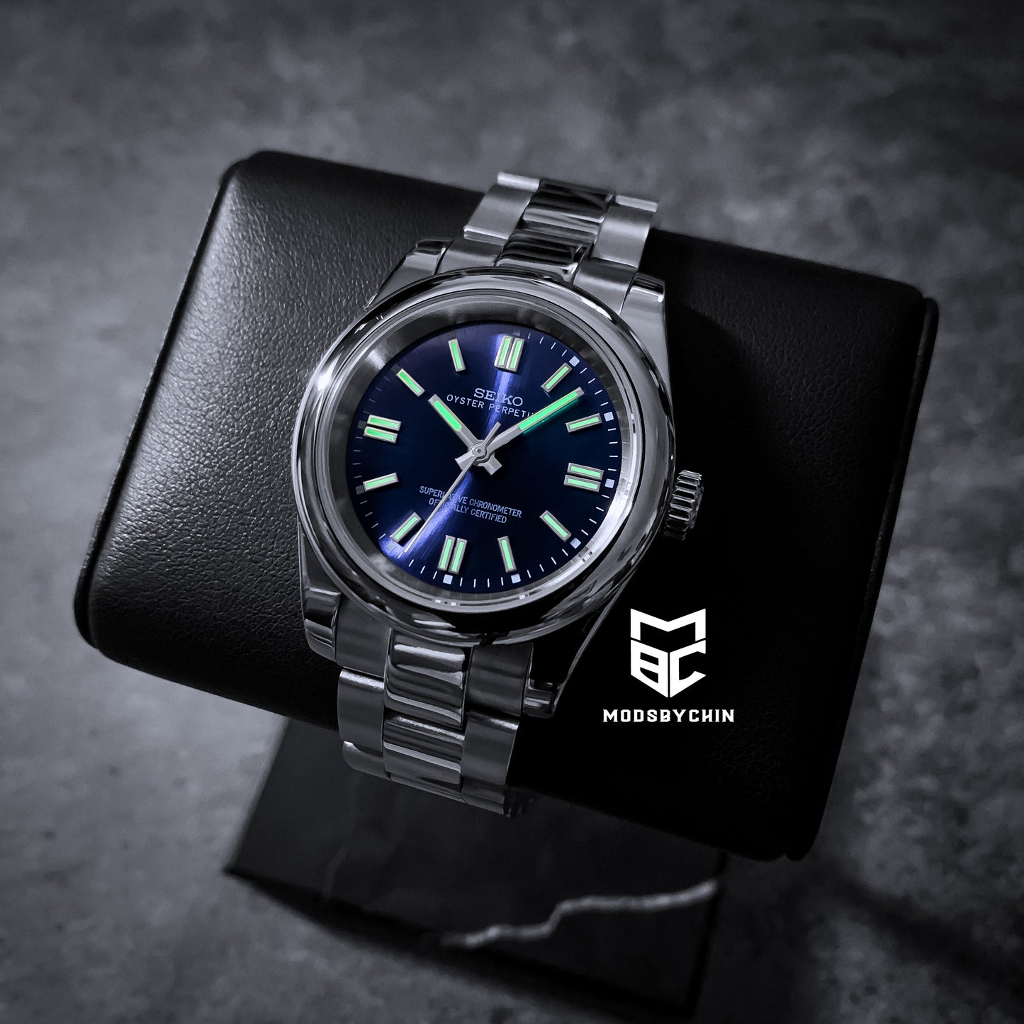 Oyster Perpetual Navy Blue