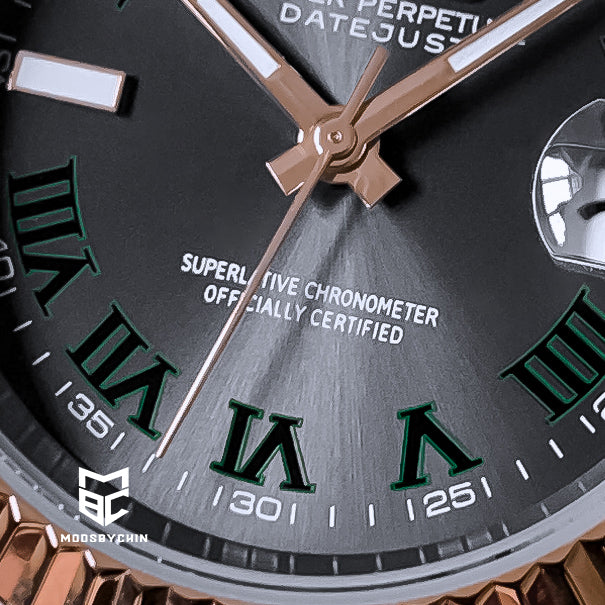 Oyster Perpetual Datejust Wimbledon Evrrose Gold & Silver