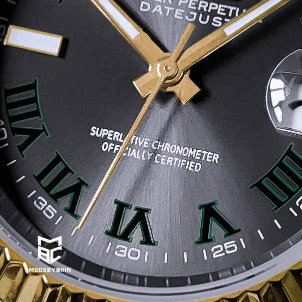 Oyster Perpetual Datejust Wimbledon Yellow Gold & Silver