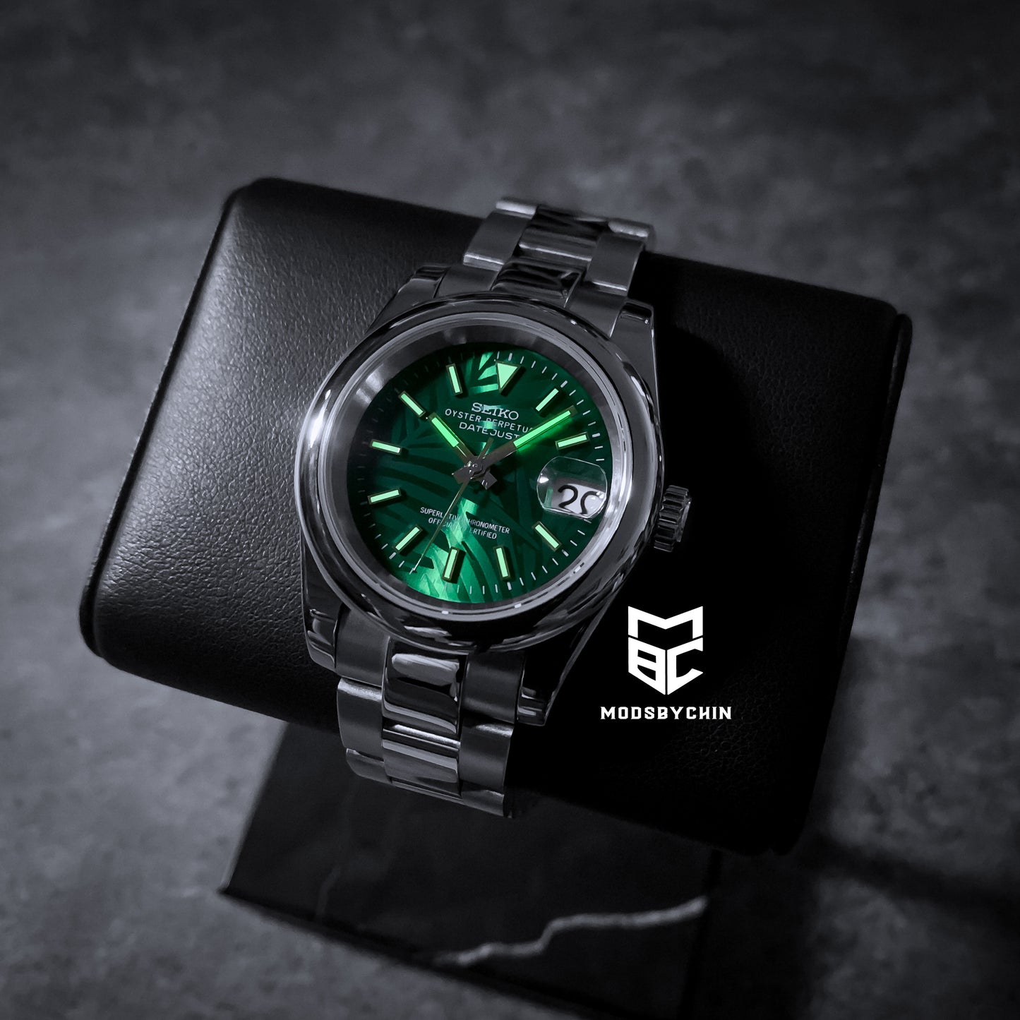 Oyster Perpetual Datejust Palm Green