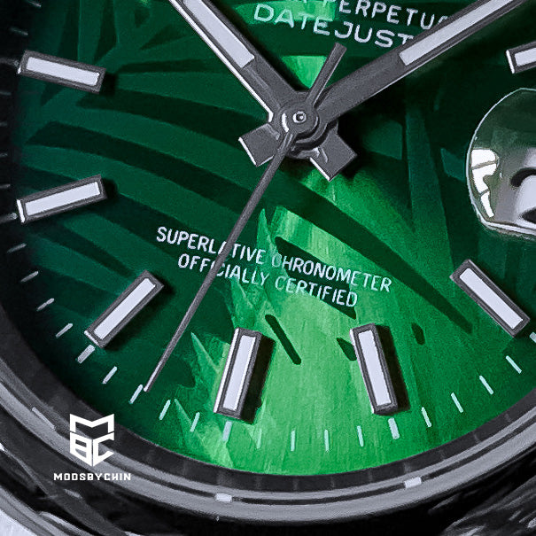 Oyster Perpetual Datejust Palm Green