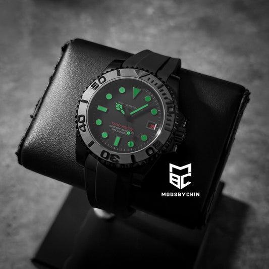 Yacht Master Stealth Black (Red Edition)