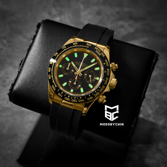 Daytona Yellow Gold & Black (Rubber)