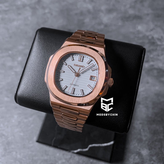 Nautilus Everrose Gold & White