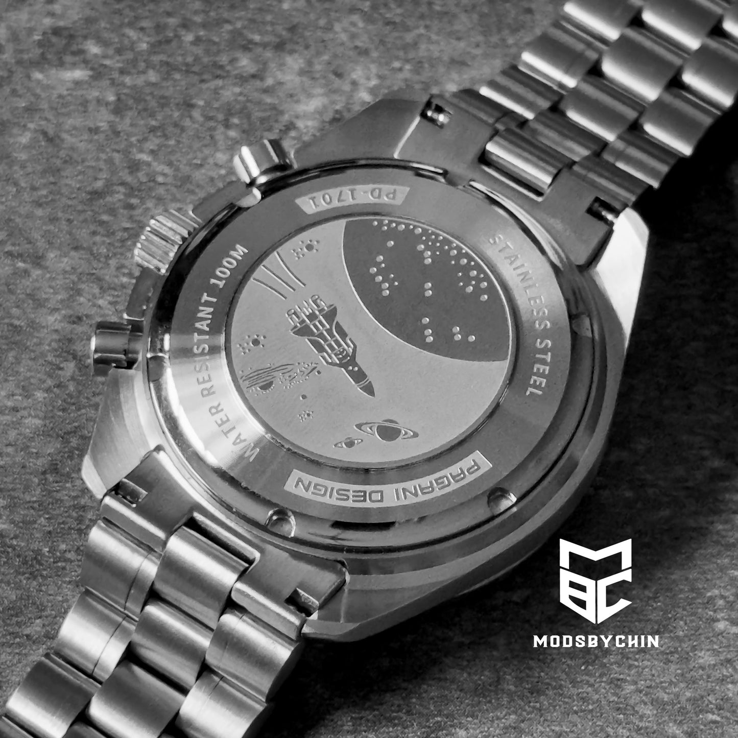 [Original] Omega X Swatch Metal Case Mod (Earthphase)
