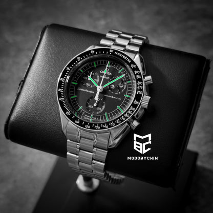 [Original] Omega X Swatch Metal Case Mod (Snoopy Black)