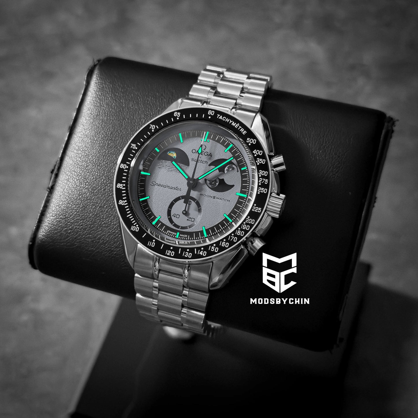 [Original] Omega X Swatch Metal Case Mod (Earthphase)