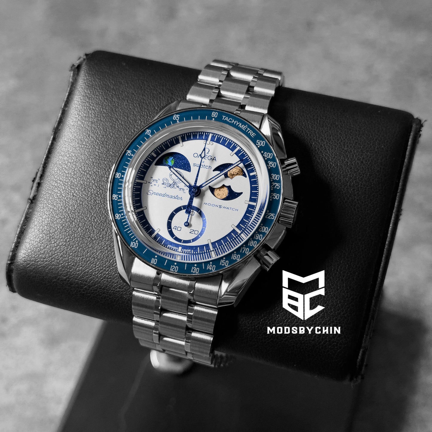 [Original] Omega X Swatch Earthphase Moonshine Gold Metal Case Mod