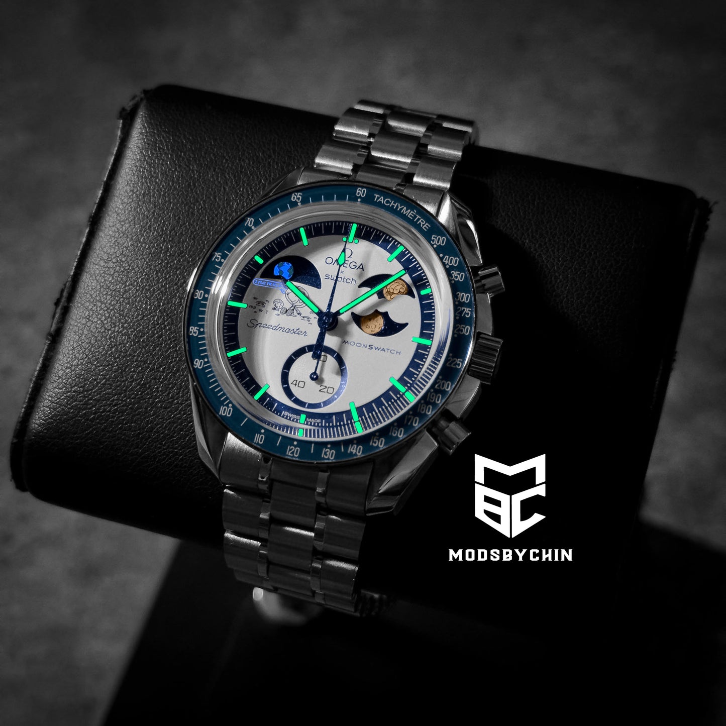 [Original] Omega X Swatch Earthphase Moonshine Gold Metal Case Mod