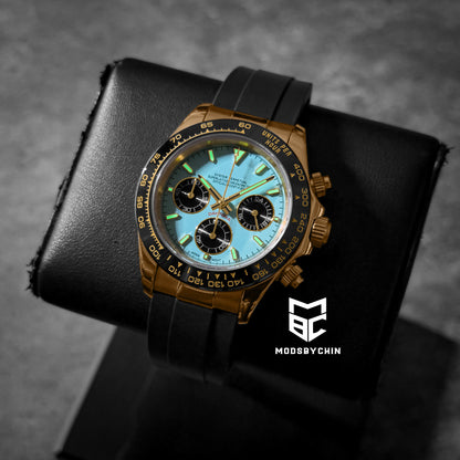 Daytona Tiffany Blue & Yellow Gold
