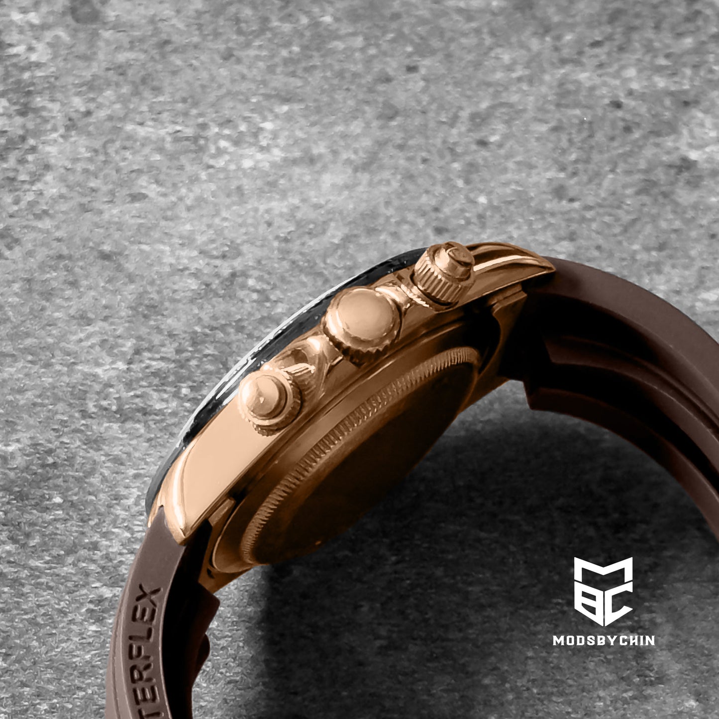 Daytona Chocolate Brown & Rose Gold