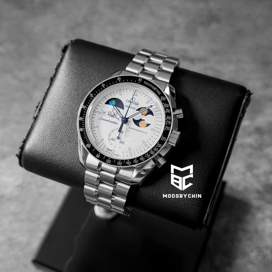[Original] Omega X Swatch Earthphase Moonshine Gold - Cold Moon Metal Case Mod