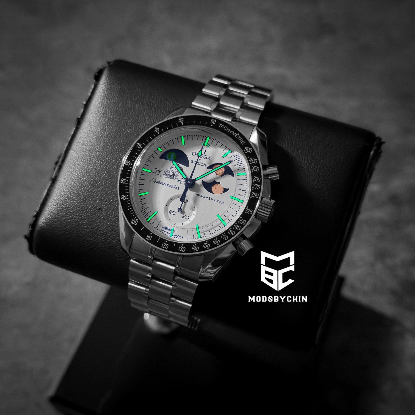 [Original] Omega X Swatch Earthphase Moonshine Gold - Cold Moon Metal Case Mod