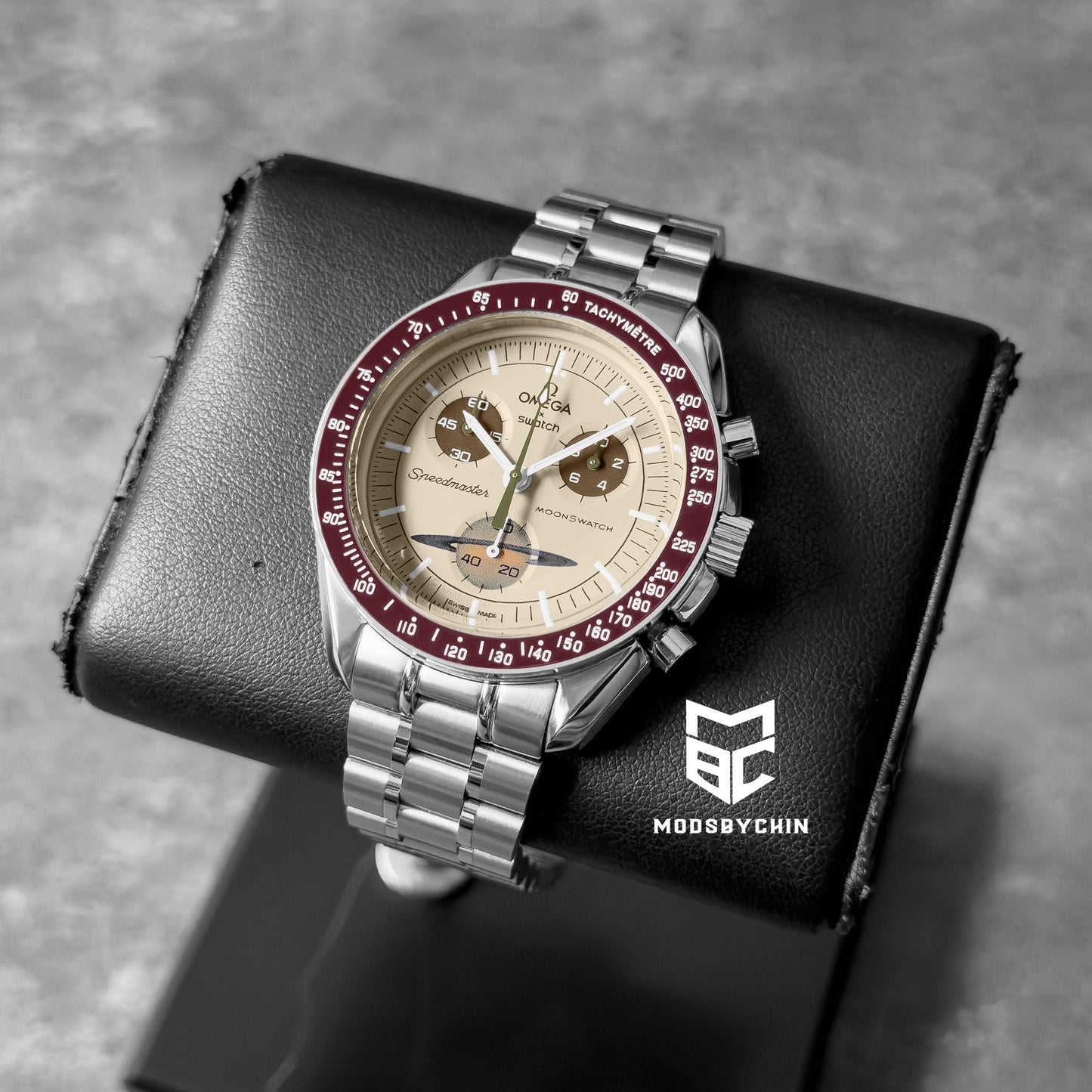 [Original] Omega X Swatch Metal Case Mod (Saturn)