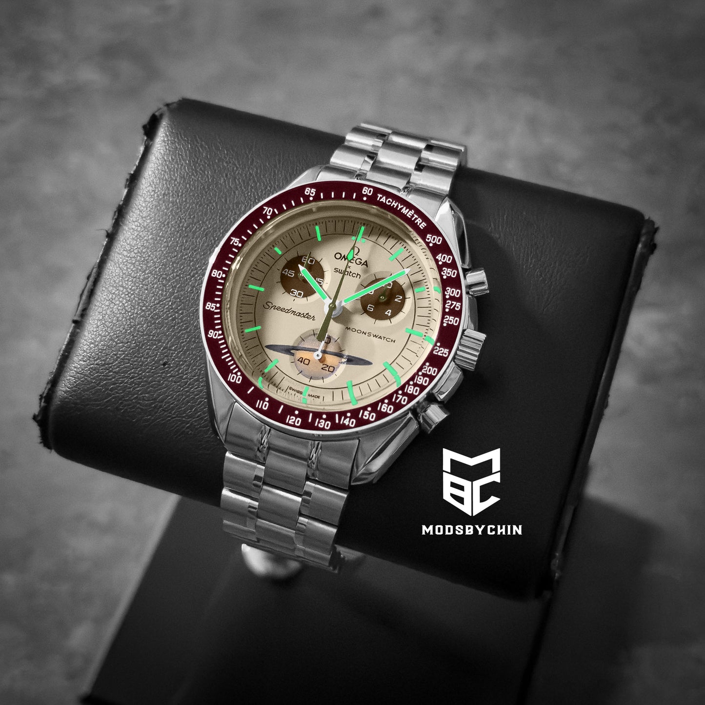 [Original] Omega X Swatch Metal Case Mod (Saturn)