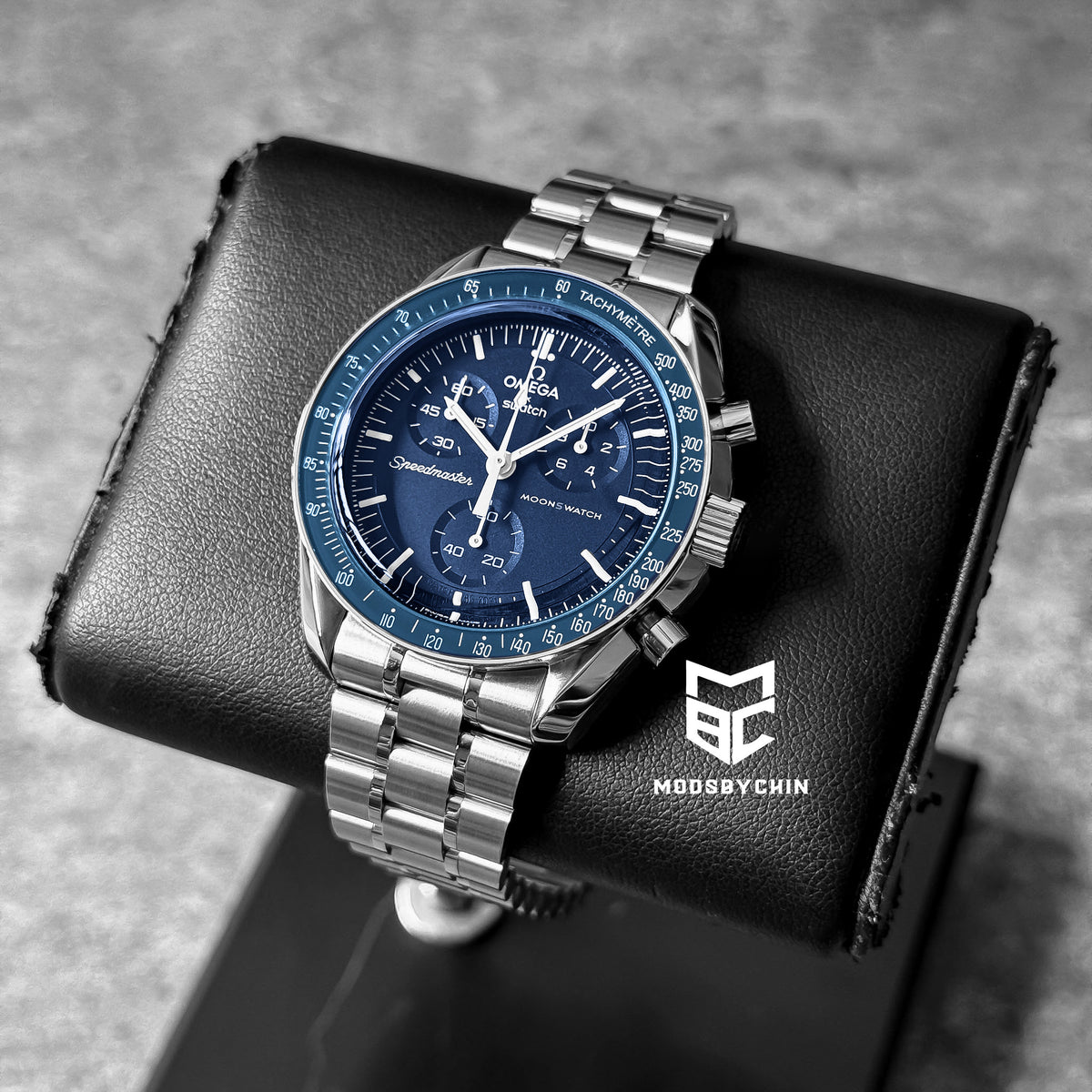 [Original] Omega X Swatch Metal Case Mod (Neptune)