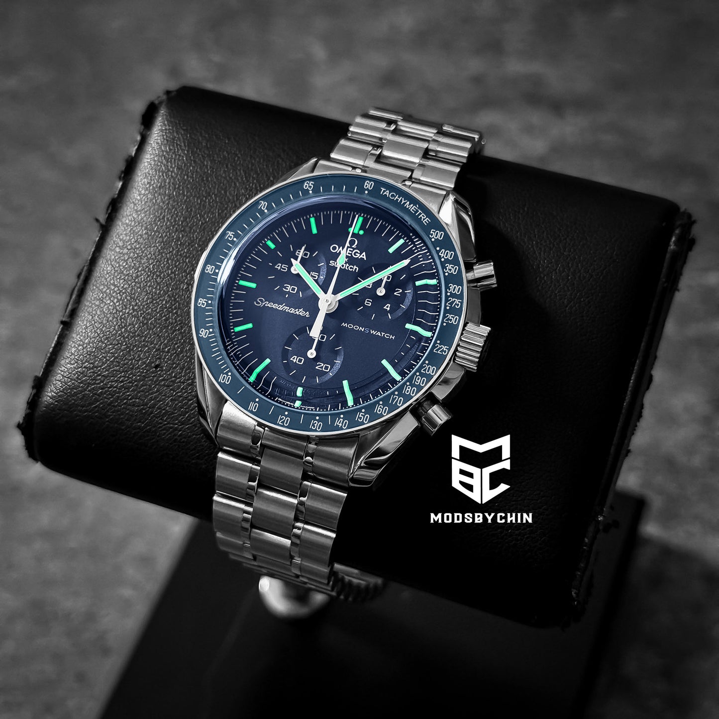 [Original] Omega X Swatch Metal Case Mod (Neptune)