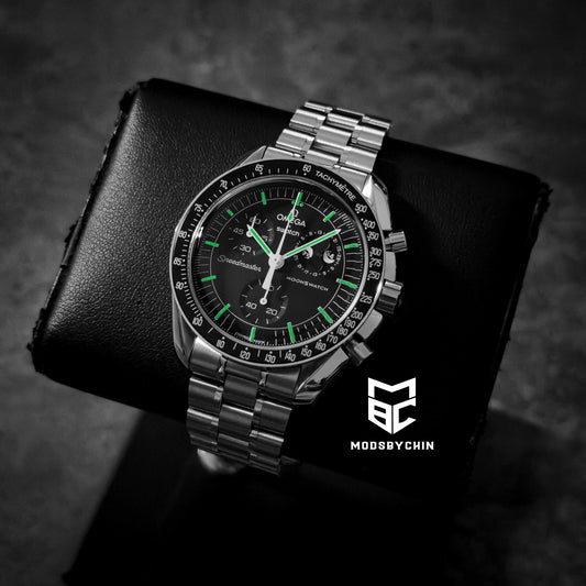 [Original] Omega X Swatch Metal Case Mod (Snoopy Black)