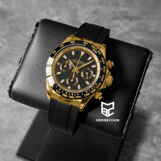 Daytona Yellow Gold & Black (Rubber)
