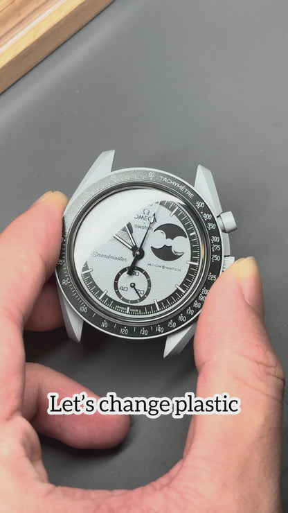 [Original] Omega X Swatch Metal Case Mod (Earthphase)